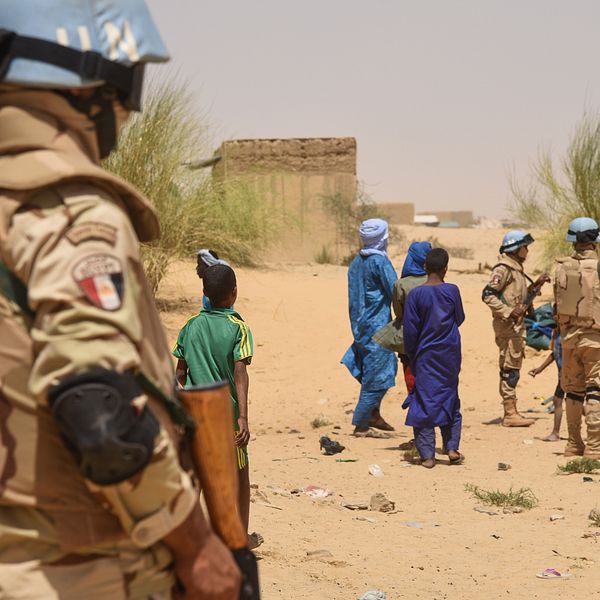 FN:s fredsbevarande styrkor i Timbukturegionen i Mali under ett uppdrag 2019.