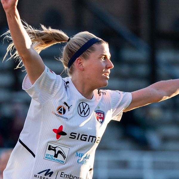 Olivia Schough målskytt i mötet med Kalmar.