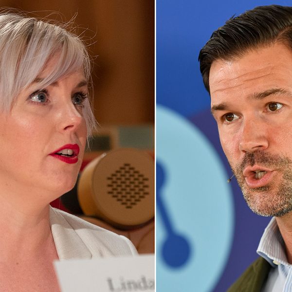 Vänsterpartiets Linda Snecker och Johan Forssell, rättspolitisk talesperson för Moderaterna, har helt olika syn på ungdomsbrottsligheten.