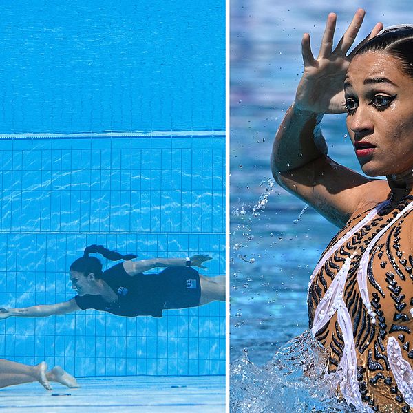 Anita Alvarez stoppas från att tävla vidare i VM efter att ha svimmat under tävling.