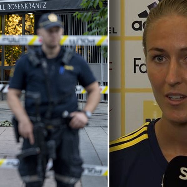 Landslagets Emma Kullberg var omskakad efter det misstänkta terrordådet i Oslo i natt.