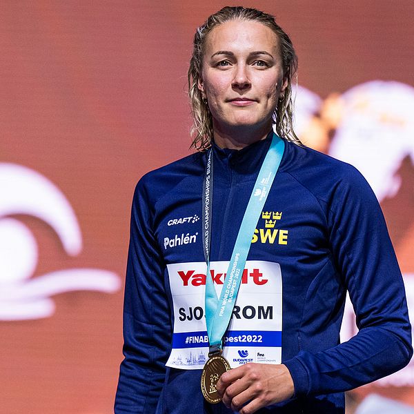 Sarah Sjöström under VM i juni.