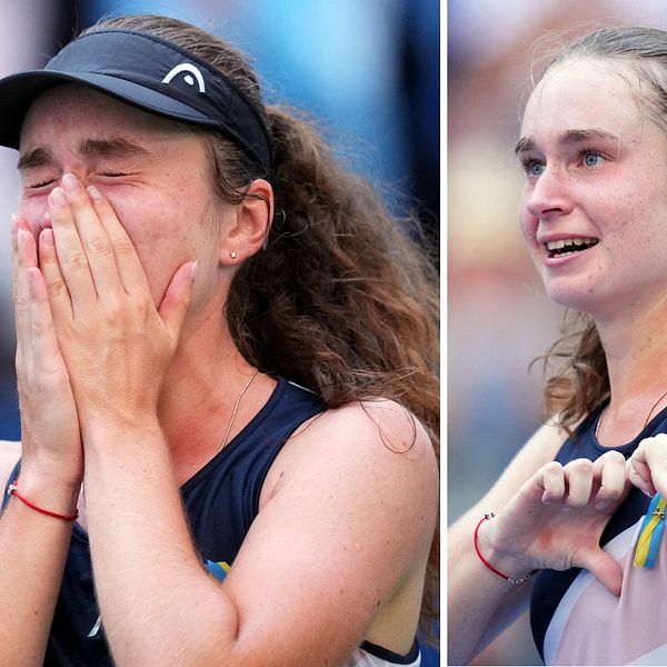 Daria Snigur bröt ut i tårar direkt när segern blev klar.
