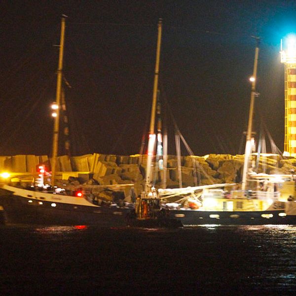 Ship to gazas Estelle i Ashdods hamn. Foto: Scanpix-Reuters