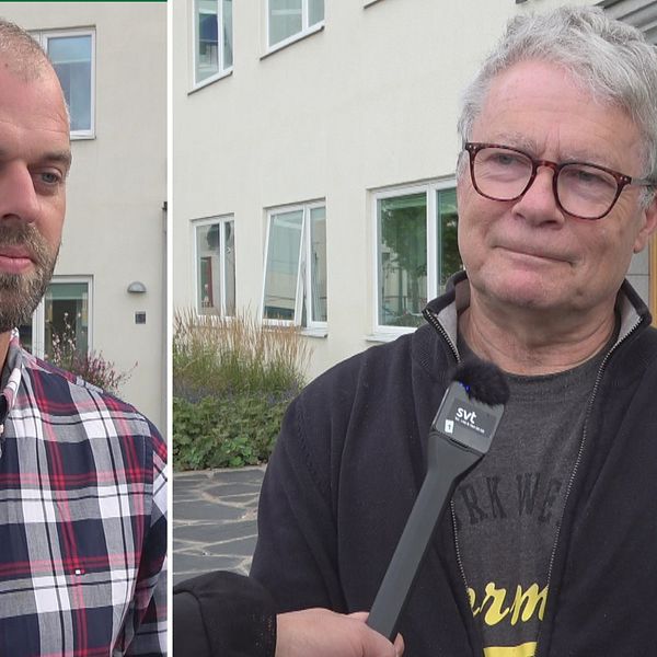Två män som är politiker i Leksand.