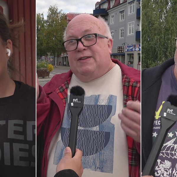 Tre boende i Leksand kommenterar valet.