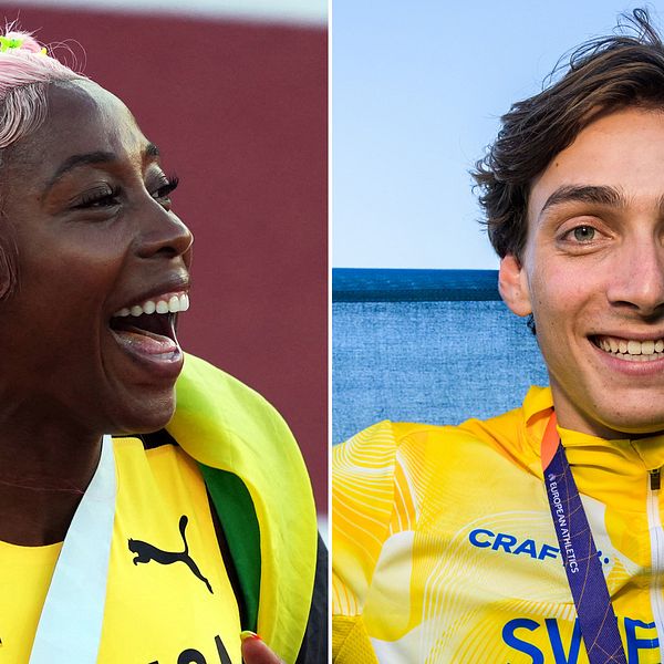 Shelly-Ann Fraser-Pryce och Armand Duplantis är världens bästa 100-meterlöpare respektive stavhoppare