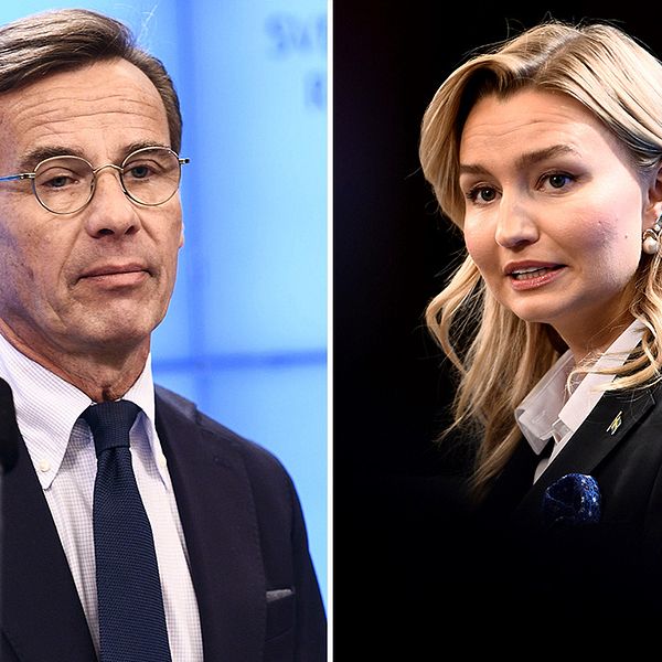 Moderaternas partiledare Ulf Kristersson, Kristedemokraterans partiledare Ebba Busch.