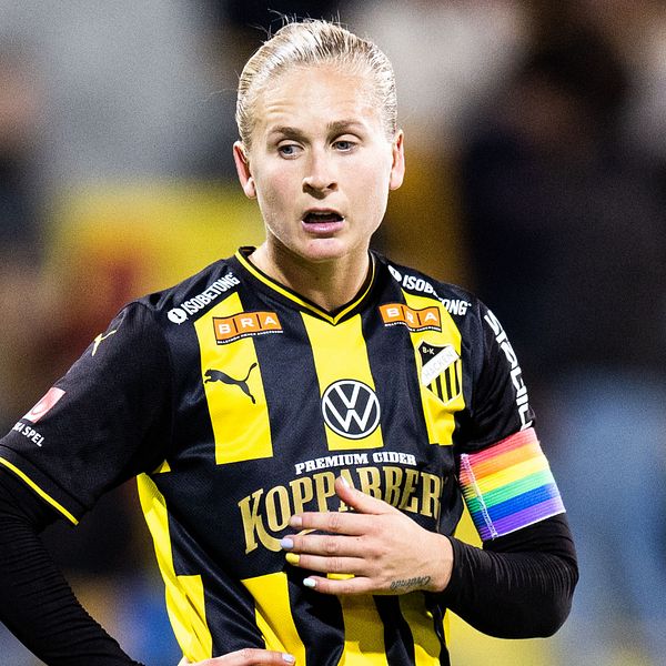 Filippa Curmark under Häckens Champions League-match mot PSG.