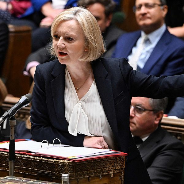 Liz Truss, Storbritanniens premiärminister.