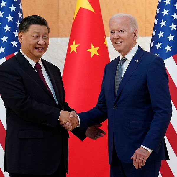 USA:s president Joe Biden träffar Kinas Xi Jinping vid G20-mötet i Nusa Dua på indonesiska Bali.