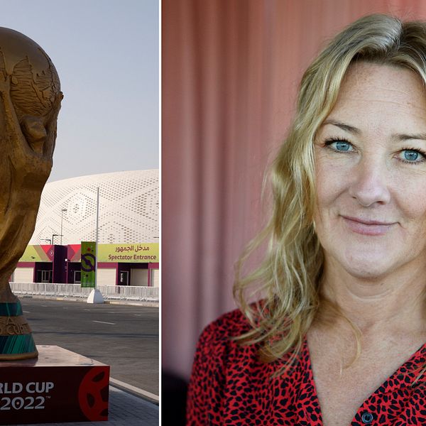 Johanna Bäckström Lerneby svarar på frågor om fotbolls-VM i Qatar.