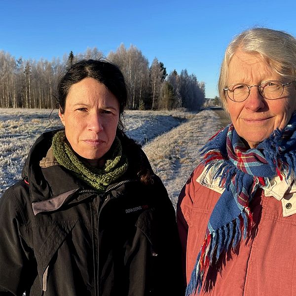 Maria Danvind och Monica Sundström från Naturskyddsföreningen i Västernorrland.
