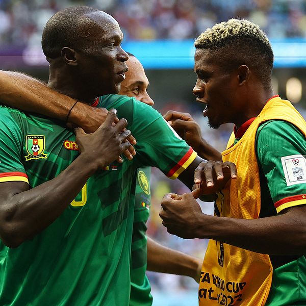 Kameruns Vincent Aboubakar gjorde ett mål och en assist i matchen mot Serbien.