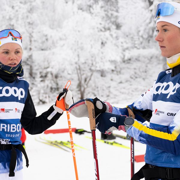 Emma Ribom och Maja Dahlqvist nobbar Tour de Ski.