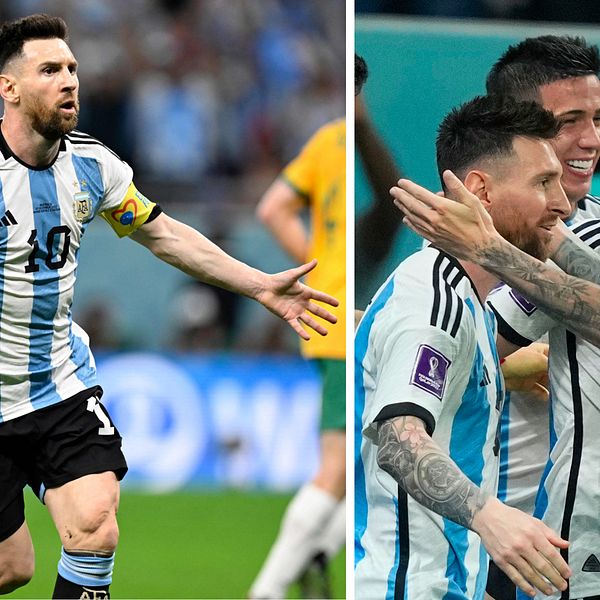 Lionel Messi blev målskytt i sin 1000:e match – och hjälpte till att ta Argentina till kvartsfinal.