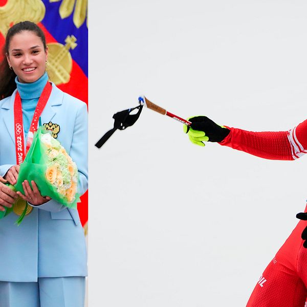 Veronika Stepanova och Alexander Bolsjunov är två av idrottarna som Ukraina vill stoppa.