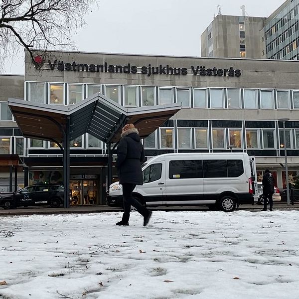 Fasaden på Västmanlands sjukhus i Västerås.
