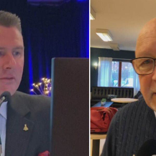 Ulf Bingsgård (L), ordförande i Trellleborgs fullmktige och Venzel Rosqvist (M), ordförande i arvodesberedningen