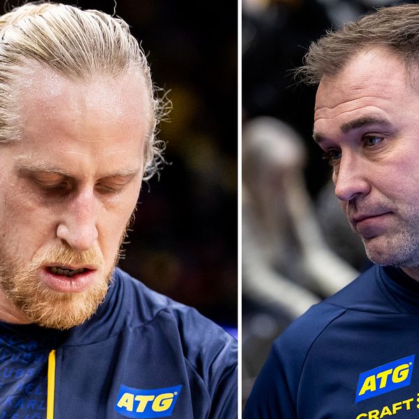 Mikael Appelgren och Michael Apelgren är besvikna över Sveriges andra halvlek