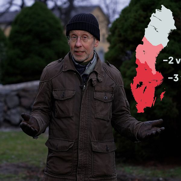 Pererik Åberg, står utomhus med svart mössa och brun jacka.