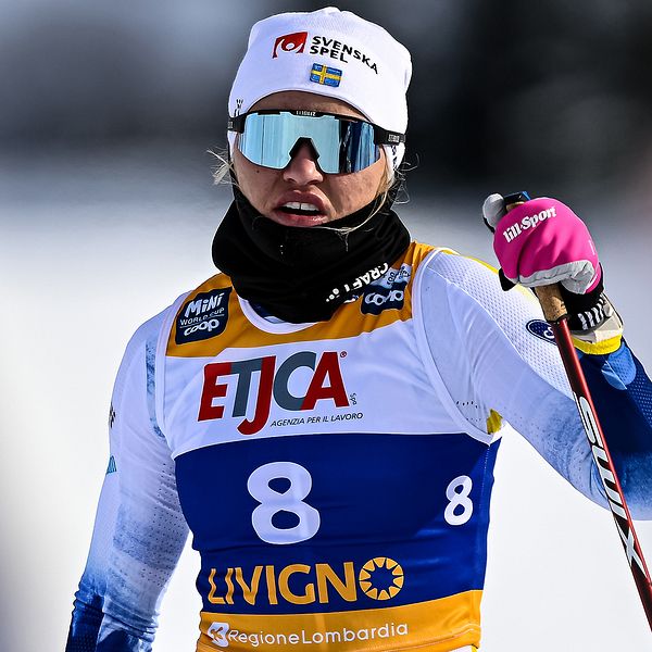 Linn Svahn knep sista platsen till damernas skiathlon.