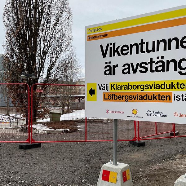 Vikentunneln i Karlstad har stängts öppnar först 2026 SVT Nyheter