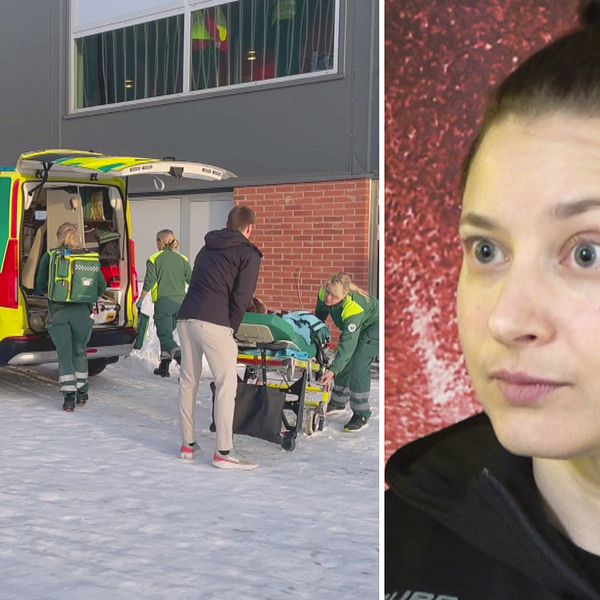 Ambulansvårdare och Luleås försvarsklippa Jenni Hiirikoski.