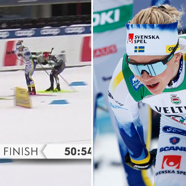 Jonna Sundling var snabbast av svenskorna på upploppet.