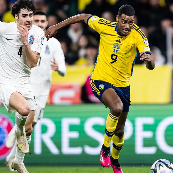Alexander Isak under Sveriges EM-kval.