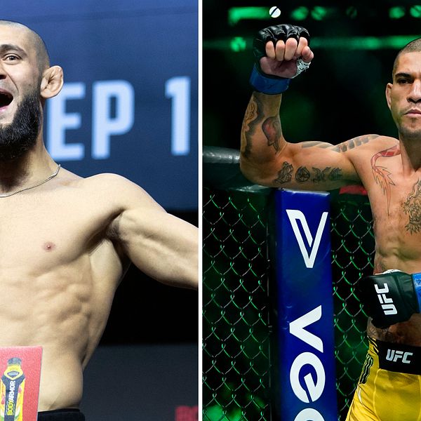 UFC-mästaren Alex Pereira (höger) sågar Khamzat Chimaev: ”Han verkar vilsen”.