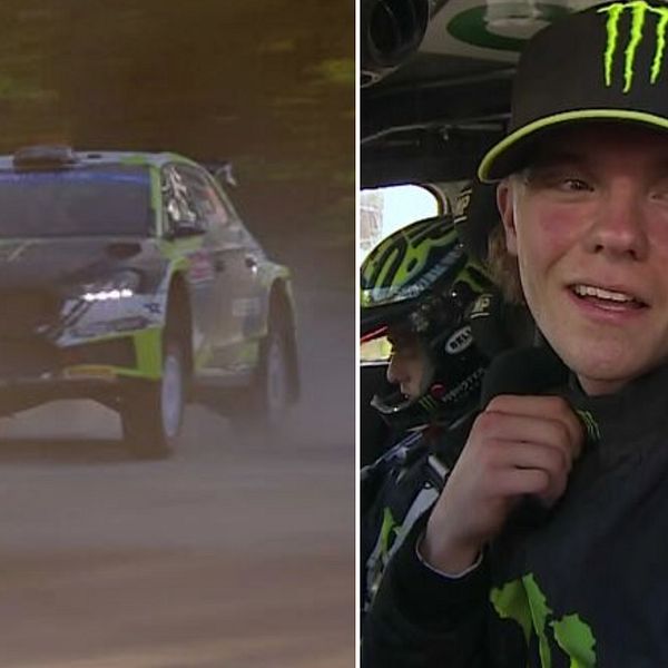 Oliver Solberg i ledning inför sista etappen i WRC2