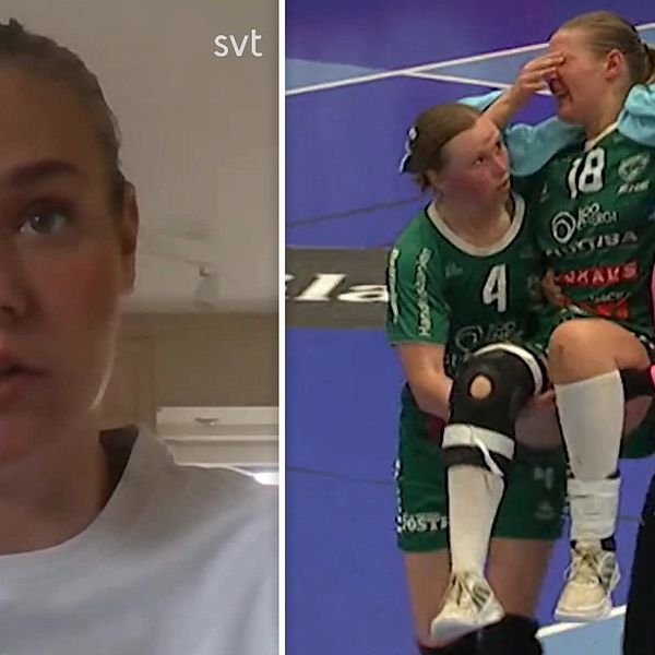 Isabel van Kerkvoorde berättar för SVT Sport att kollapsen i semifinalen berodde på en utmattningsreaktion.