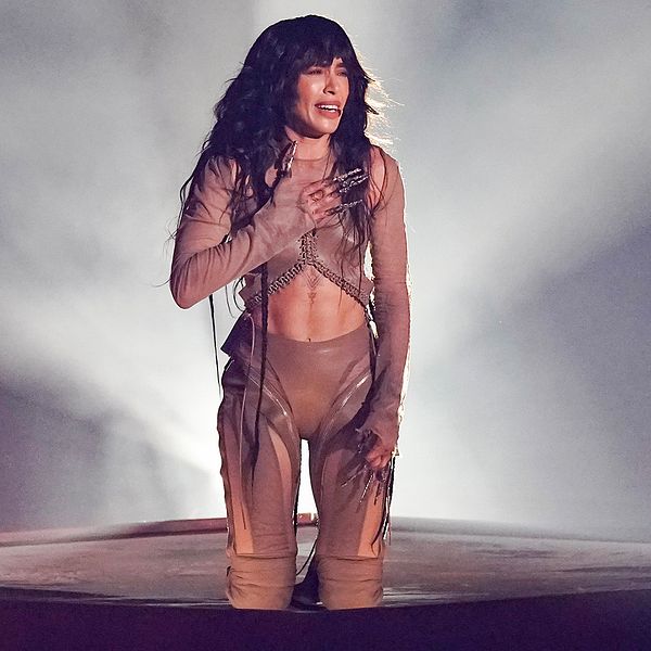 Loreen under framträdandet i Eurovision song contest 2023