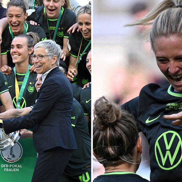 Rebecka Blomqvist cupmästare med Wolfsburg.