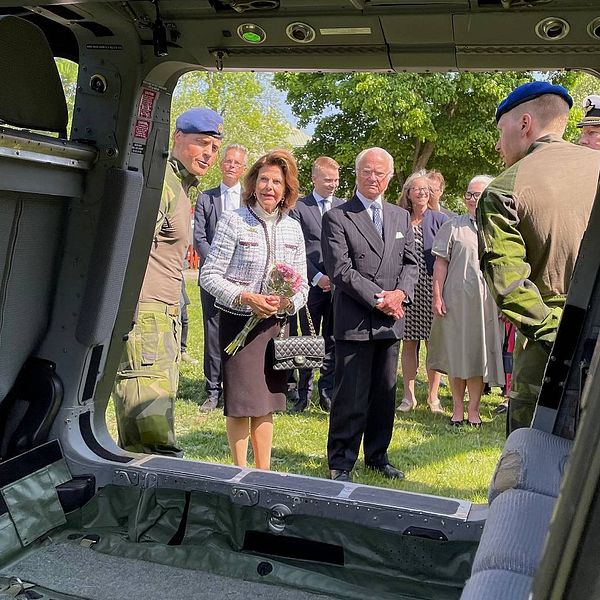 Kungaparet besökte Östergötland.