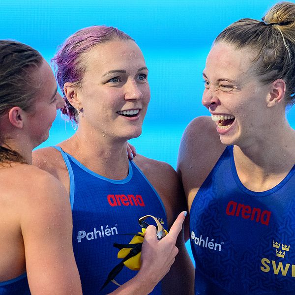 Sara Junevik, Sarah Sjöström och Louise Hansson.