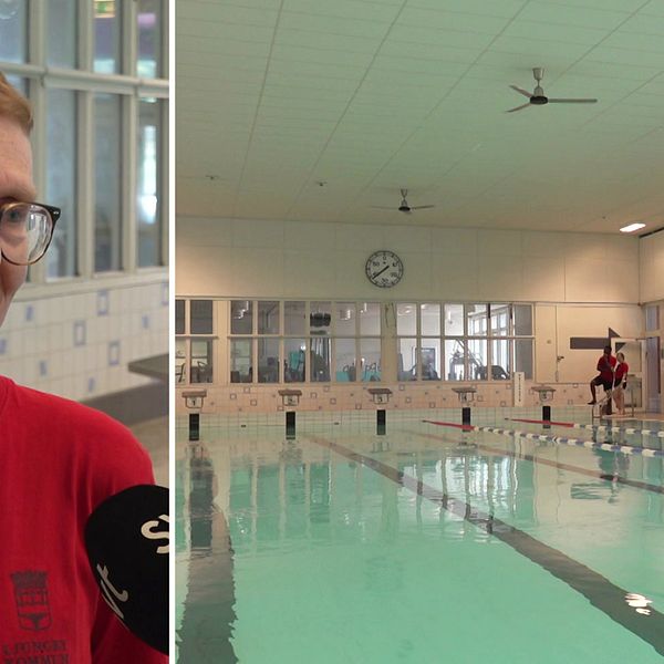 Caroline Eriksson, badmästare i Ljungby berättar hur kommunen satsat på simning.