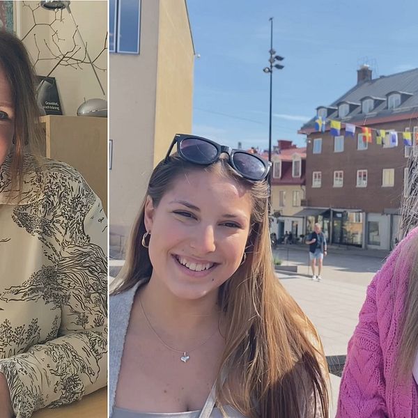 Elin Thelin är redan vaccinerad mot HP medan hennes kompis Kiana Gonzalez inte är det.