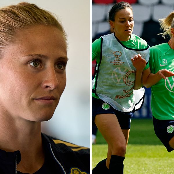 Rebecka Blomqvist är kryptisk kring framtiden i Wolfsburg.