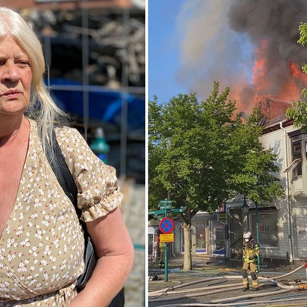 Elisabeth Johansson, centrumbranden i Ronneby, brand,