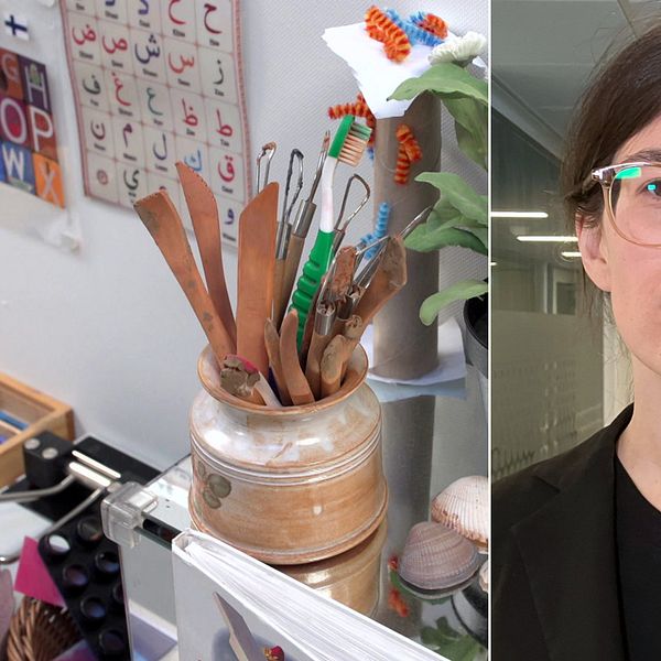 Oikealla haastattelussa Moa Nordin, Tukholman lääninhallitus, Länsstyrelsen i Stockholm. Vasemmalla arkistokuva.