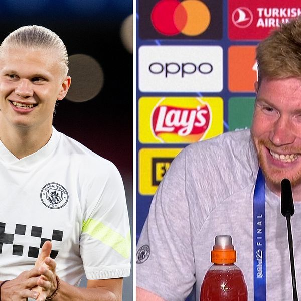 Kevin de Bruyne kostade på sig ett skämt kring Erling Haaland inför CL-finalen.