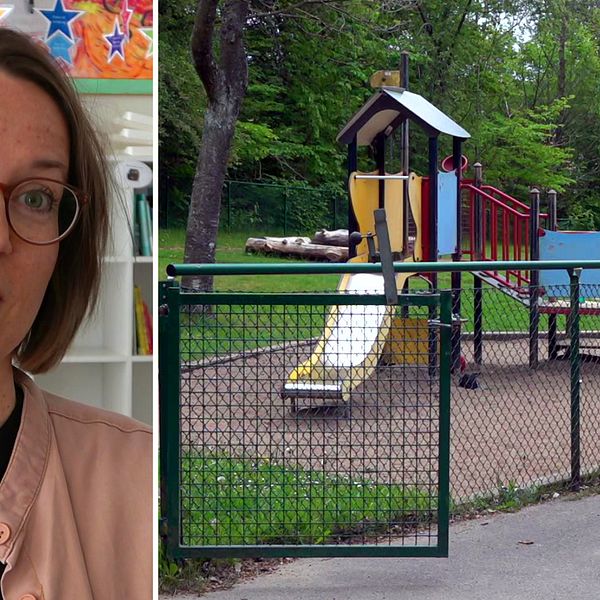 Nina Åkesson från förskoleförvaltningen försöker att nå ut till föräldrar vars barn inte går i förskola.