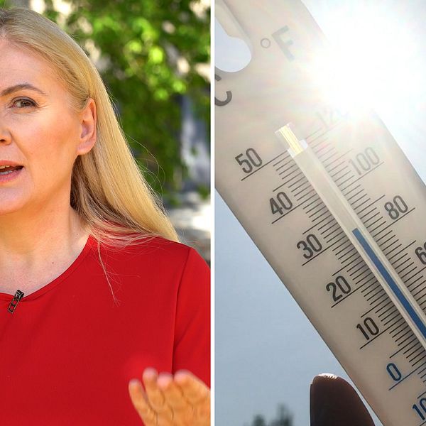 Meteorolog Deana Bajic berättar om värmebölja och vädret.