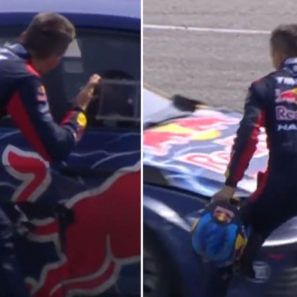 Timmy Hansen tvingades bryta – se när svensken tappar det