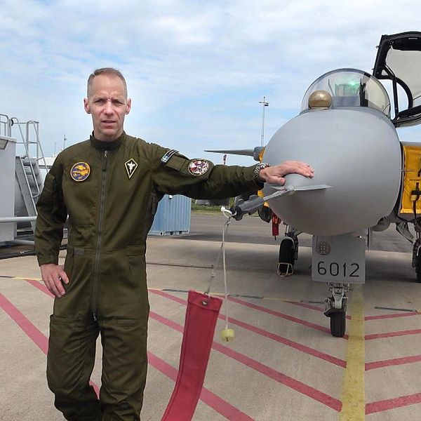 Jussi Halmetoja, operativ flygexpert hos Saab och f d stridspilot i Flygvapnet.