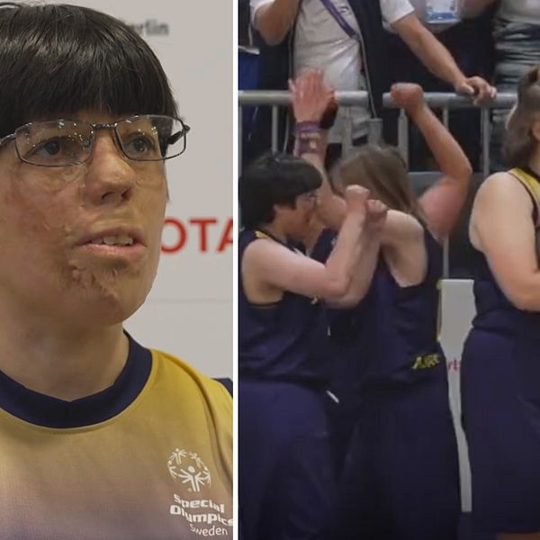 Lilian Rodrigues Nilsson berättar om känslan efter svenska guldet i Special Olympics.