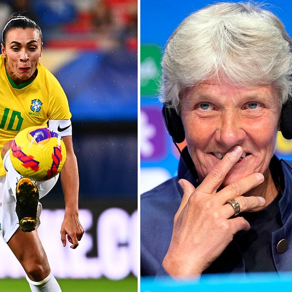 Hör Pia Sundhages hyllning till Marta – och VM-planen för stjärnan: ”Har blivit äldre”.