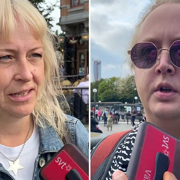 Therese Rasmusson till vänster i bild och Nåmis Louisedotter till höger.